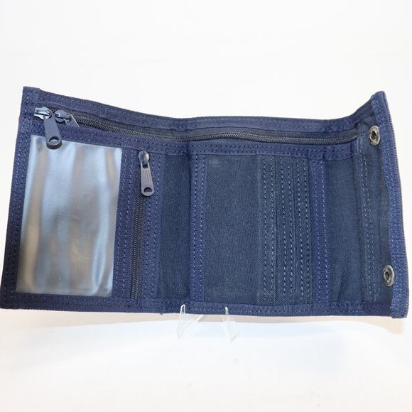 Porter Yoshida & Co. Japan Navy Canvas Trifold Wallet | Snap Closure - Picture 7 of 9